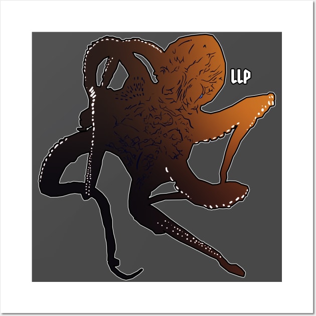 LLP Octopus Design Wall Art by Legendary Light Patrol 